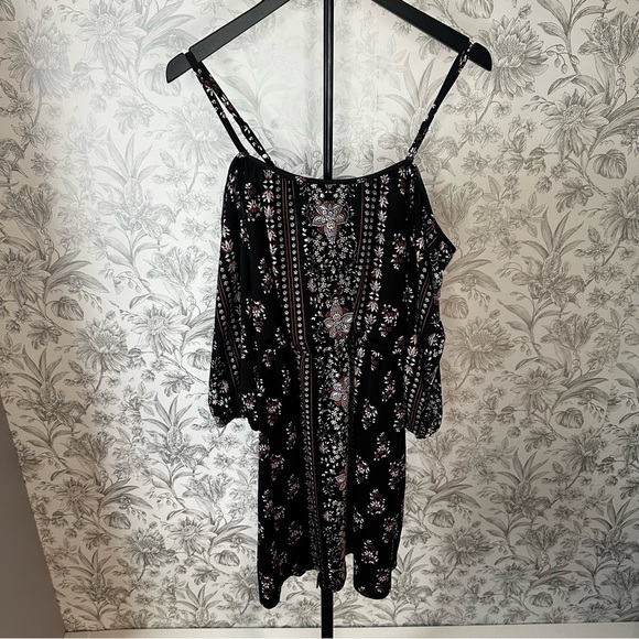 Maurices Black and White Floral Mini Dress - Picture 2 of 12